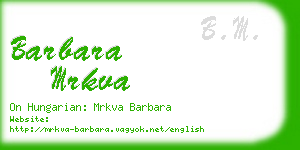 barbara mrkva business card